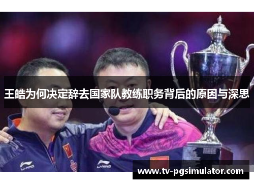 王皓为何决定辞去国家队教练职务背后的原因与深思 王皓为何决定辞去国家队教练职务背后的原因与深思
